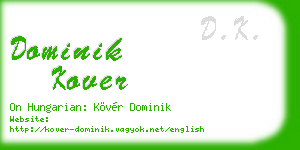 dominik kover business card